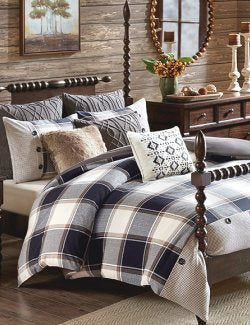 Classic Bunk House Plaid Comforter Sets