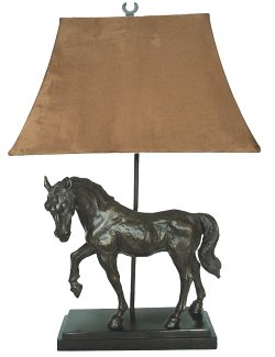 Bronze Finish Stallion Table Lamp Set