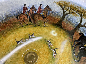 Fox Hunt Hand-Painted Sink