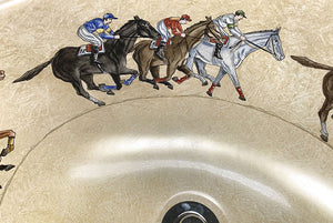 At The Races Hand-Painted Sink