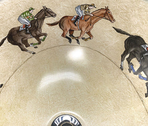 At The Races Hand-Painted Sink
