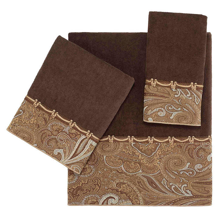 Huntsman's Paisley Cotton Velour Towel Sets