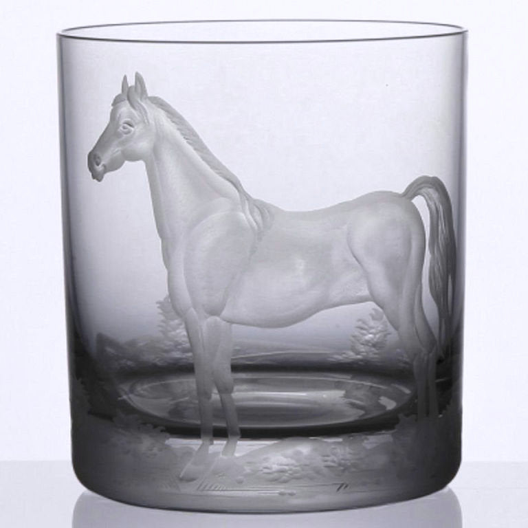 Bohemian Crystal Equestrian Barware - Equine Luxuries