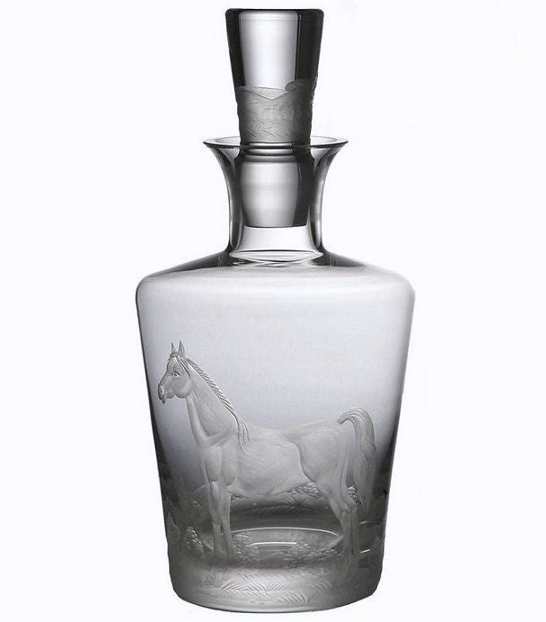 Bohemian Crystal Equestrian Barware - Equine Luxuries