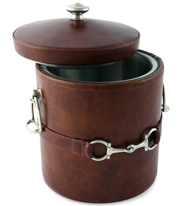 Saddle Leather Bit Trim Barware Collection