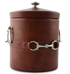 Saddle Leather Bit Trim Barware Collection