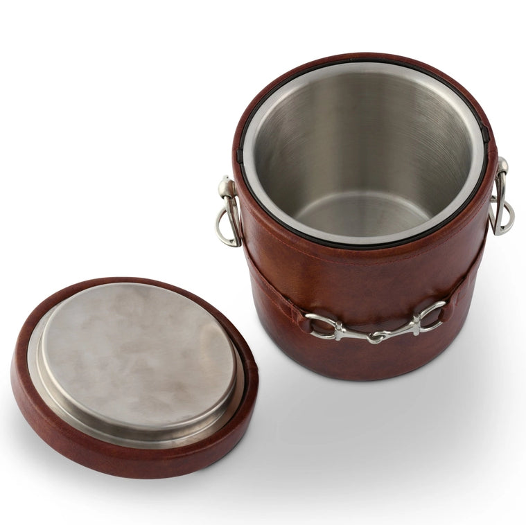 Saddle Leather Bit Trim Barware Collection