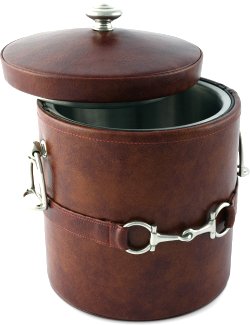 Saddle Leather Bit Trim Barware Collection