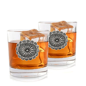 Southwestern Heritage Medallion Bar Glass Set