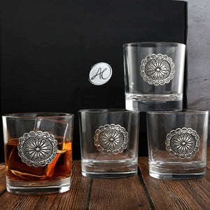 Southwestern Heritage Medallion Bar Glass Set