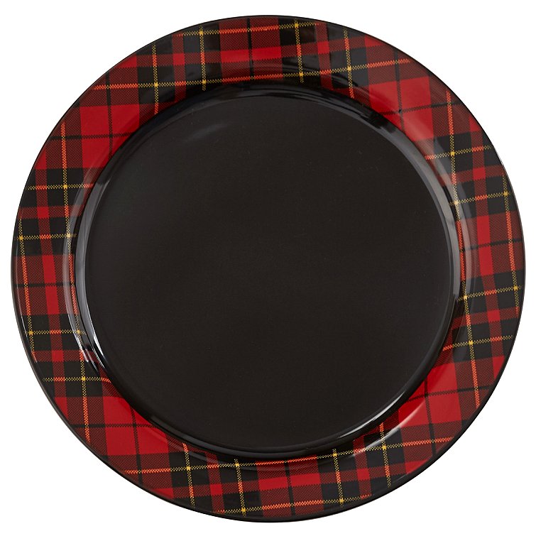 Heritage Plaid Ceramic Dinnerware Set