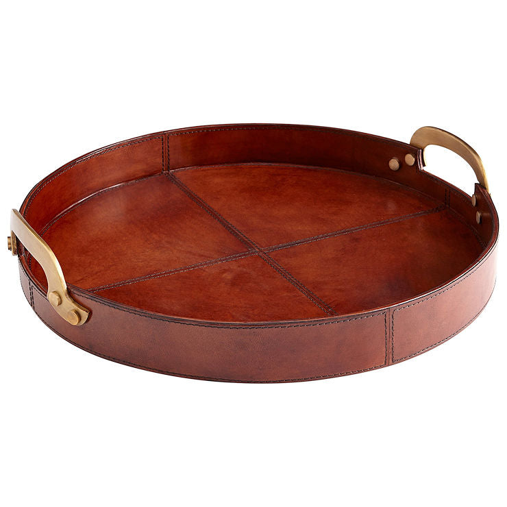 Stitched Leather Serving Trays