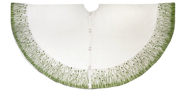 High Pasture Embroidered Christmas Tree Skirts - Equine Luxuries