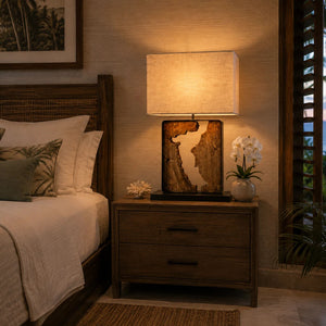 Rugged Ridge Teak Table Lamp