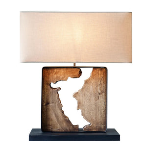 Rugged Ridge Teak Table Lamp