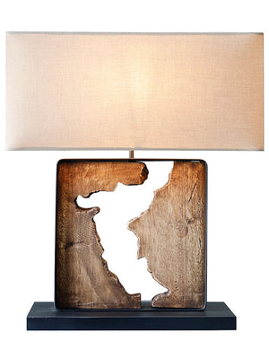 Rugged Ridge Teak Table Lamp