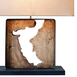 Rugged Ridge Teak Table Lamp