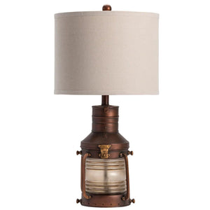 Vintage Ranch Lantern Table Lamp