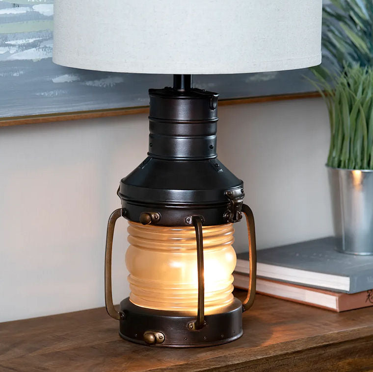 Vintage Ranch Lantern Table Lamp