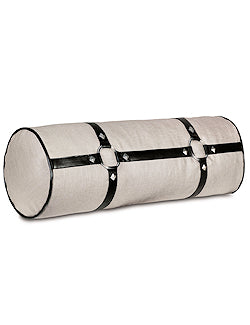 Ivory Pearlescent Harness Bolster Pillow