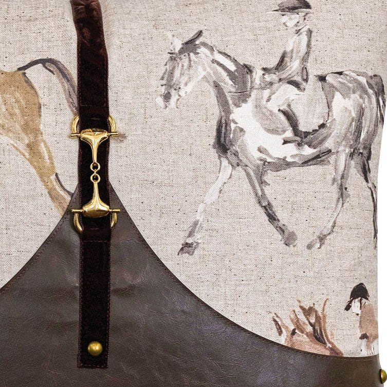 Painterly Jockeys Accent Pillow