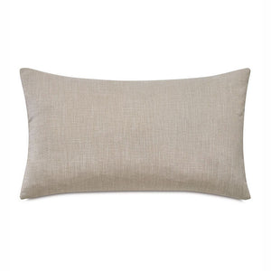 Double Bit Trim Leather Hide Accent Pillow