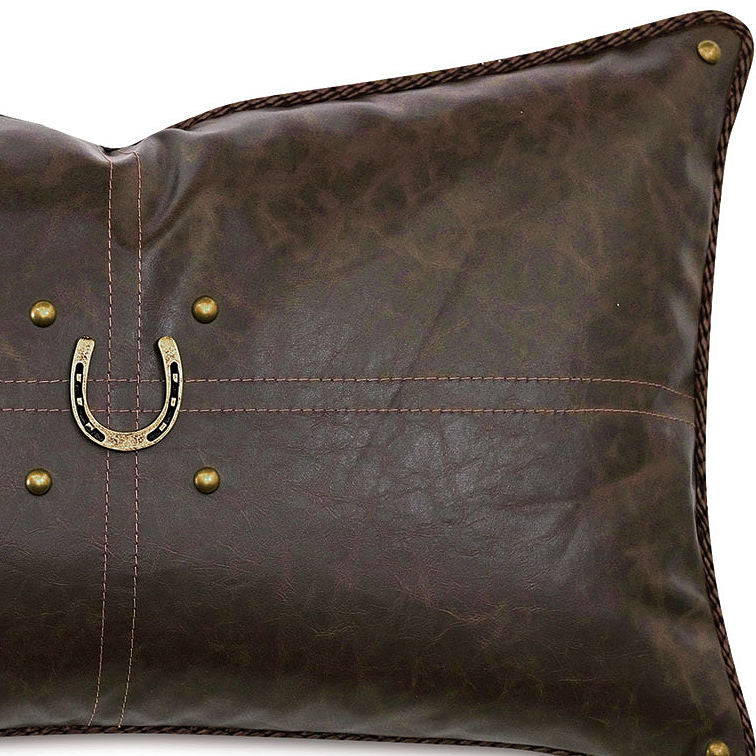 Rustic Horseshoe Accent Pillow