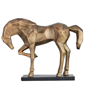 Cubist Bowing Stallion Sculpture