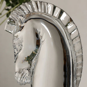 Sovereign Crystal Horse Head Sculpture - Equine Luxuries