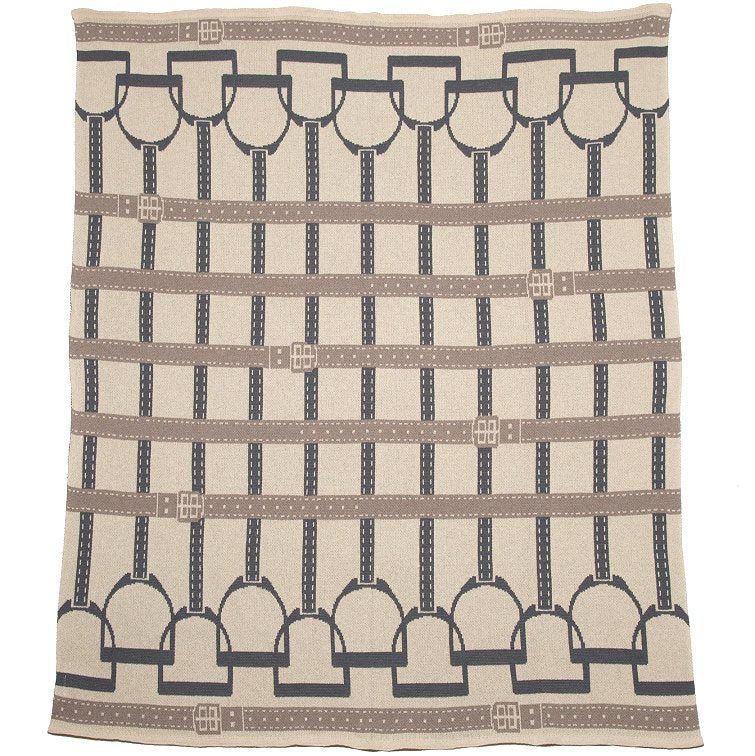 Eco Conscious Horse Stirrups Throw - Equine Luxuries