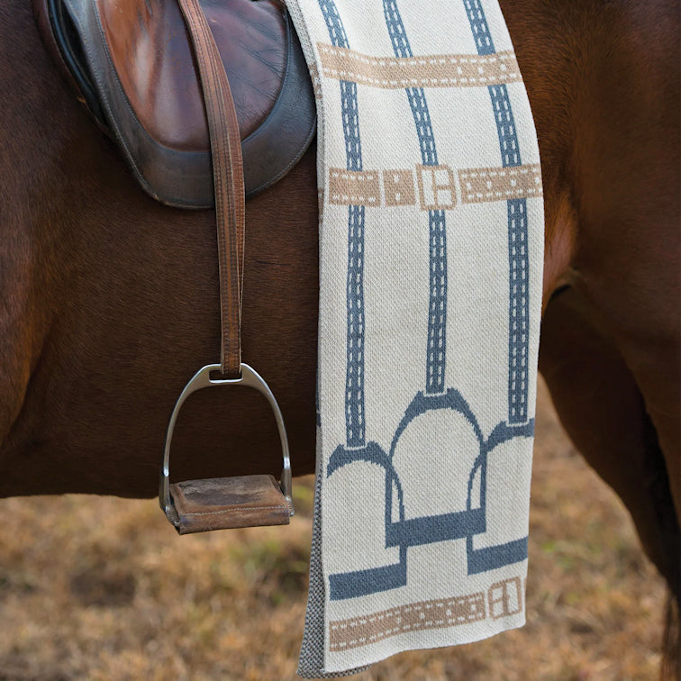 Eco Conscious Horse Stirrups Throw