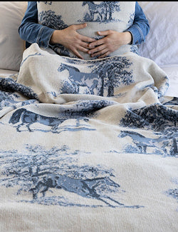 Eco Conscious Equestrian Toile Throw