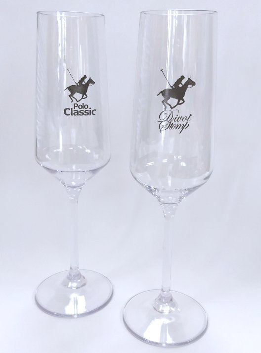 Polo Acrylic Champagne Flutes