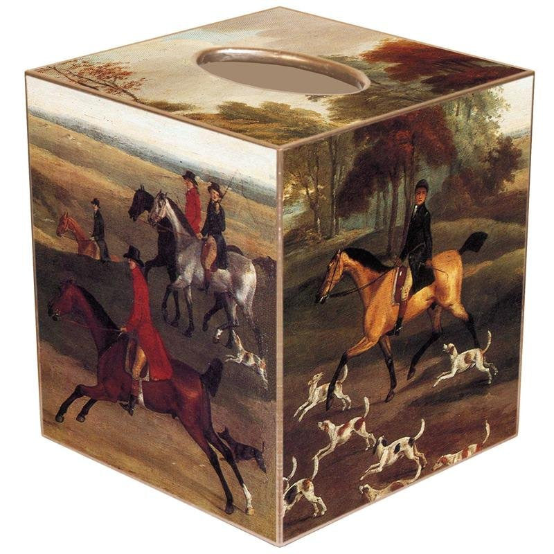Vintage Hunting Hounds Decoupage Bath Set - Equine Luxuries