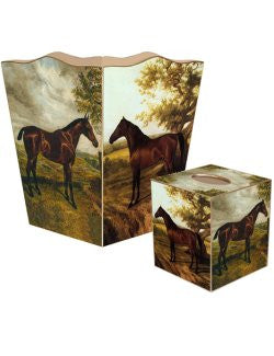 Equine Portraits Decoupage Bath Set