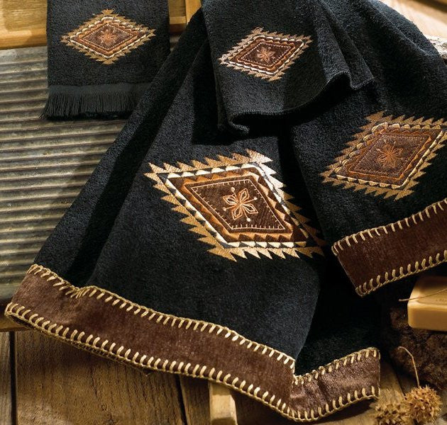 Golden West Medallion Cotton Velour Towel Sets