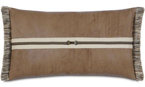 Equine Elements: Leather Buckle Lumbar Pillow