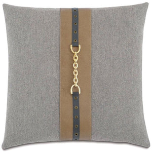 Kensington Manor: Chain Trim Stone Pillow