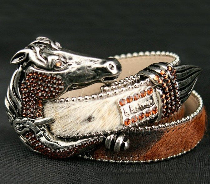 Swarovski Crystals Belt: Equine Portrait