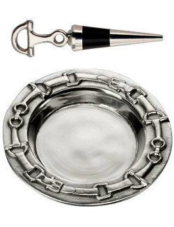 Sand-Cast Aluminum Horse Tack Wine Set - Equine Luxuries