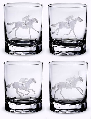 At The Track Engraved Crystal Barware Sets