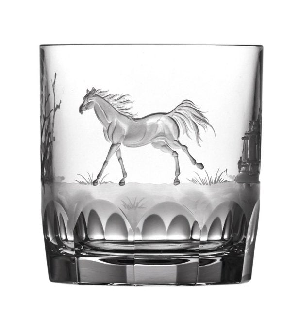 American Quarterhorse Engraved Crystal Barware Sets