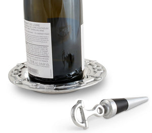 Sand-Cast Aluminum Horse Tack Wine Set