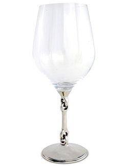 Pewter Bit Stem Wine Glass Set