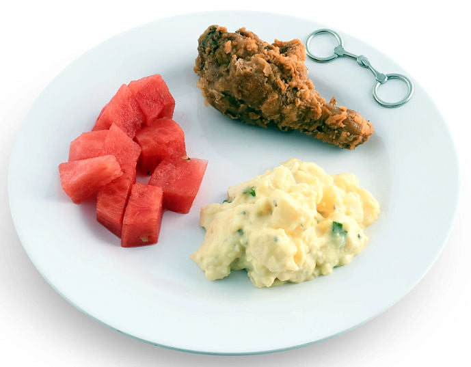 Bit Embellished Non-Breakable Luncheon Plate Set - Equine Luxuries