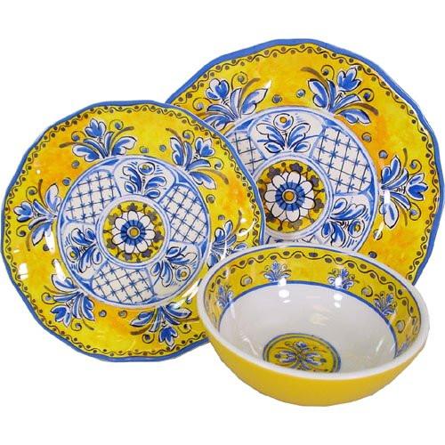 San Tropez Triple-Weight Melamine Dinnerware Set - Equine Luxuries