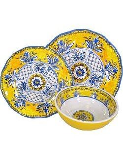 San Tropez Triple-Weight Melamine Dinnerware Set - Equine Luxuries