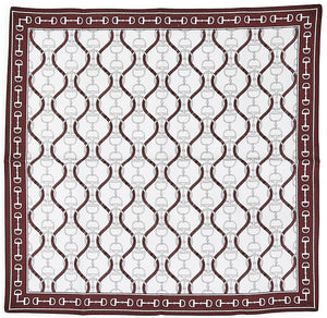 Sable Brown Bit Trim Border Cotton Napkin Set