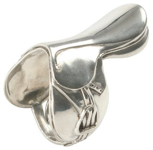 English Saddle Pewter Napkin Ring Set