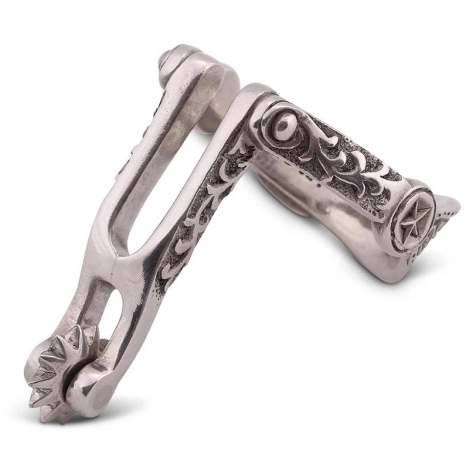 Working Spur Pewter Napkin Ring Set